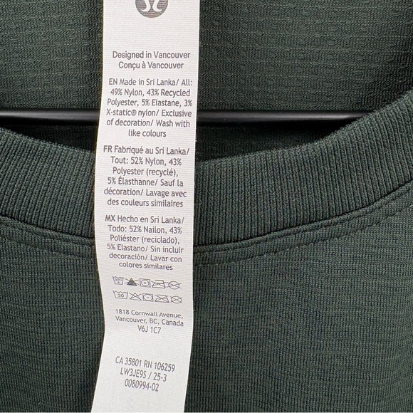 Lululemon Swiftly Relaxed Long Sleeve Tee Legacy Green Size 4 New - Picture 9 of 10